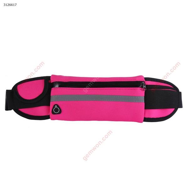 Outdoor sports pockets mobile phone running belt waterproof multi-function men and women Waist pack Breathable Pink Outdoor backpack JA001-003