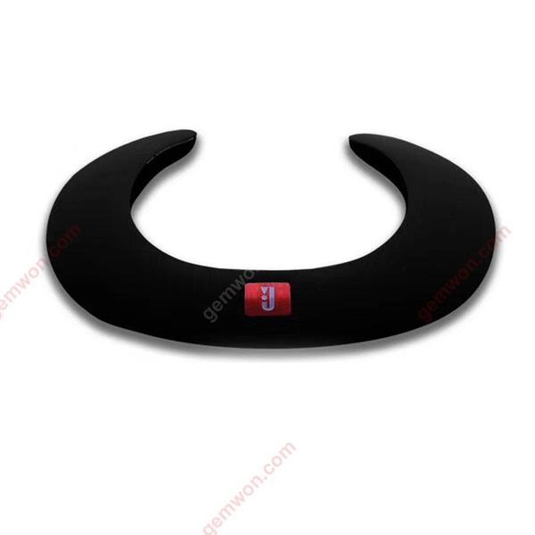 Portable wearable neck wireless bluetooth speaker stereo subwoofer，black Bluetooth Speakers PORTABLE BIB WIRELESS BLUETOOTH SPEAKER