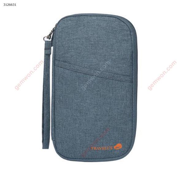 Travel Passport Package Travel Card Cover Multi-Function Card Bag Long Handle Bag Gray Outdoor backpack XHC-011