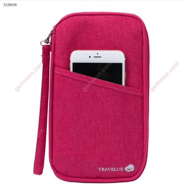 Travel Passport Package Travel Card Cover Multi-Function Card Bag Long Handle Bag Red Outdoor backpack XHC-011