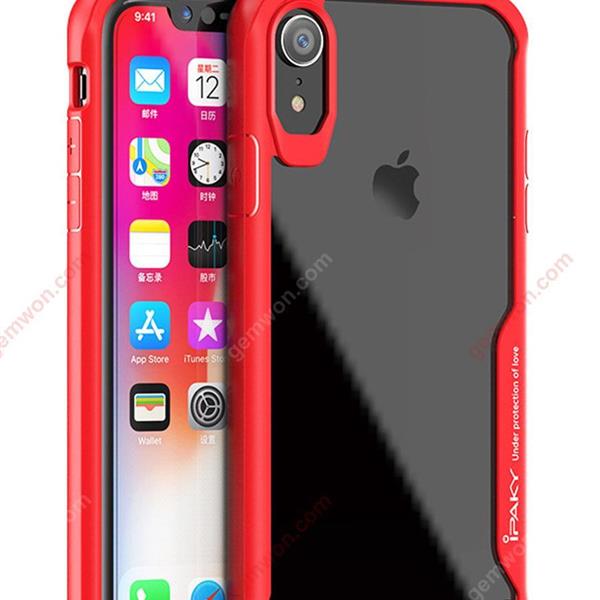 iphonexr Mobile phone case transparent apple protective cover pc anti-fall r new one-piece shell，red Case iphonexr Anti-drop transparent one-piece shell