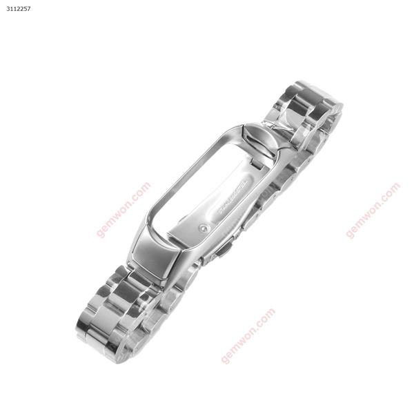 Replacement Metal Strap For Xiaomi Mi Band 3 Silver Case MILLET 3 METAL BAND