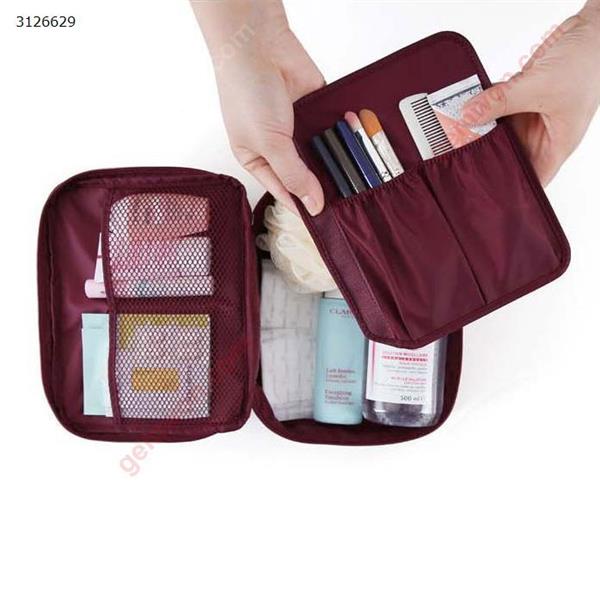 Large-capacity second-generation wash bag for travel Cosmetic bag Storage bag Multi-function travel storage bag Wine Pink Outdoor backpack HL-004