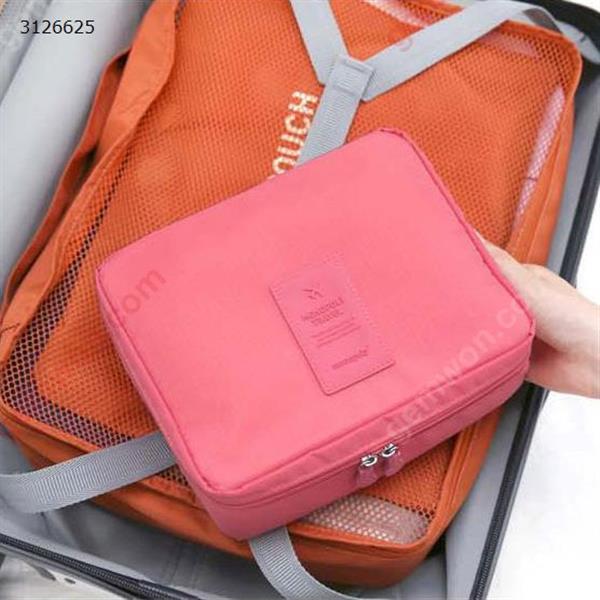 Large-capacity second-generation wash bag for travel Cosmetic bag Storage bag Multi-function travel storage bag Watermelon red Outdoor backpack HL-004