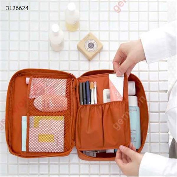 Large-capacity second-generation wash bag for travel Cosmetic bag Storage bag Multi-function travel storage bag Orange Outdoor backpack HL-004