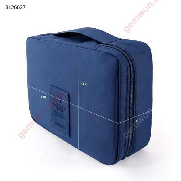 Large-capacity second-generation wash bag for travel Cosmetic bag Storage bag Multi-function travel storage bag Deep Blue Outdoor backpack HL-004