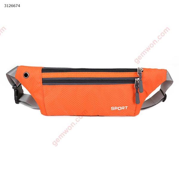 Outdoor sports pockets waterproof running chest bag multi-function anti-theft change mobile phone bag Orange Outdoor backpack YP-11
