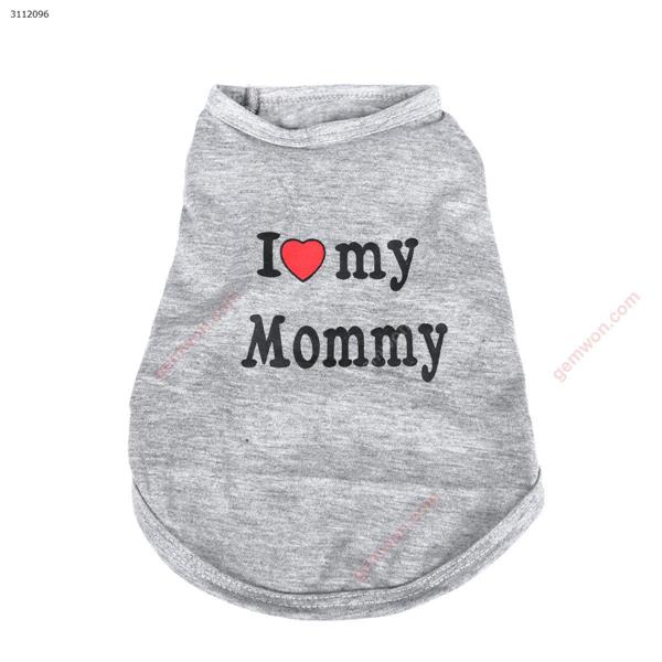 Pet clothing, gray mommy S code Outdoor Clothing PET CLOTHING
