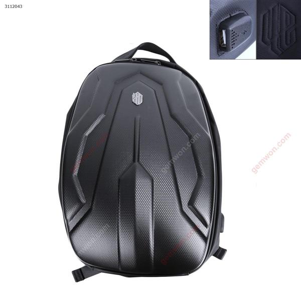 Hard shell backpack, large capacity backpack, outdoor travel bag（black，Sun flower surface） Outdoor backpack B00320