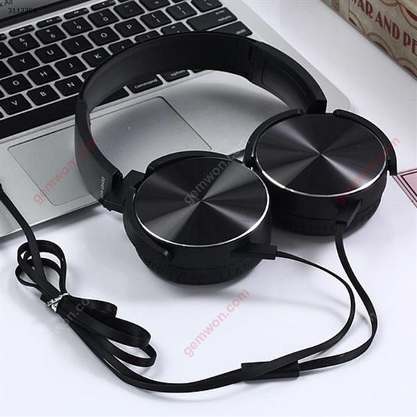 Wired headphones, suitable for all kinds of MP3/4, ipod, ipad, computer and other Android smart phones are compatible，black Headset XB-450