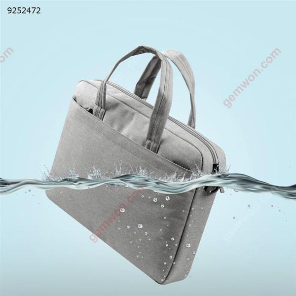 14/15 inch Waterproof Laptop Bag With Shoulder Strap,Size:40*29*5 cm,Grey Case N/A