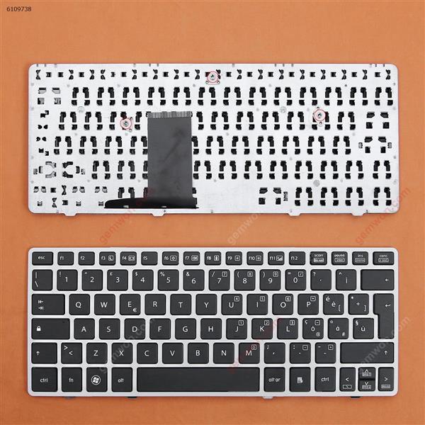 HP 2560P SILVER FRAME BLACK （Without point stick）OEM IT N/A Laptop Keyboard (OEM-A)