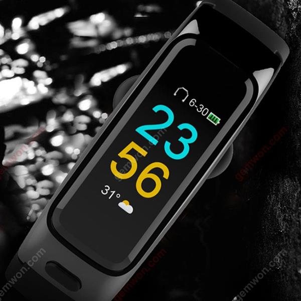 Headphone smart watch, headset call, IP67 waterproof, can swim, nordic52832 / / audio Bluetooth: Heng Xuan Bluetooth 4.1 version wt200m, 0.96 TFT color screen，black Smart Wear BY51