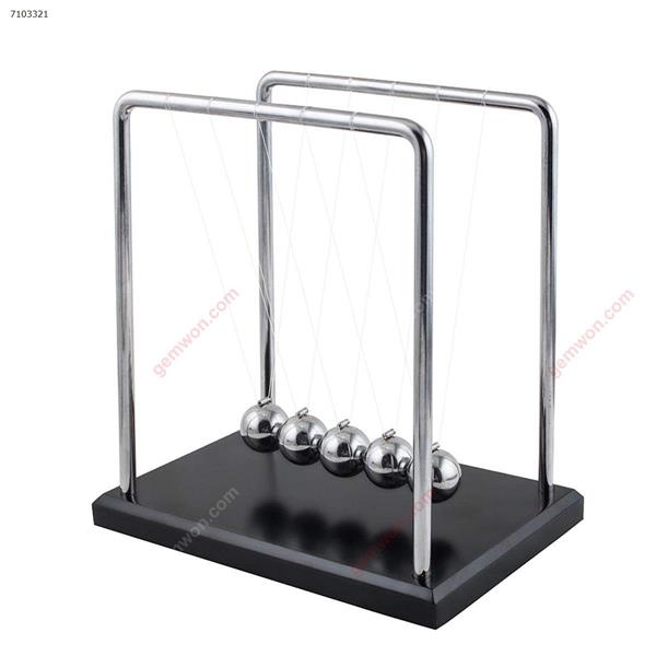 Newton's Cradle Balance Balls with Metal Balance Ball and Black Wooden Base accompany Your Child’s Grown-up Puzzle Toys N/A