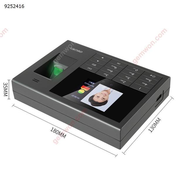 Fingerprint + Face Recognition Attendance Machine,Communication Interface:USB,Display:2.8 Inch TFT Office Products 3765