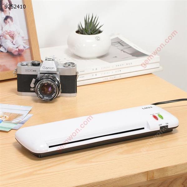 A4 Office Home Document Photo Laminator, 300 mm / min Speed,Glue Thickness 0.6 mm,Glue width:230 mm,Not Includes Laminating Pouches,White(EU,260W) Office Products N/A