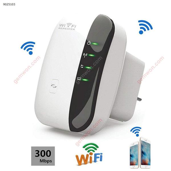 WiFi Range Extender Wireless Signal Booster WiFi Signal Amplification Repeater 300M Small Bun WiFi Repeater （UK） Network N/A