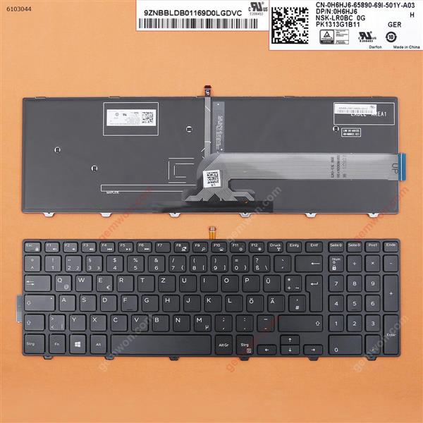 Dell Inspiron 15-5000 Series 5547 5521 5542 BLACK FRAME BLACK(Backlit,Win8) GR N/A Laptop Keyboard (OEM-B)