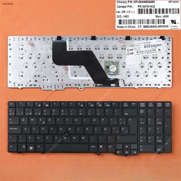 HP 8540W BLACK(With Point stick ) SP N/A Laptop Keyboard (OEM-A)