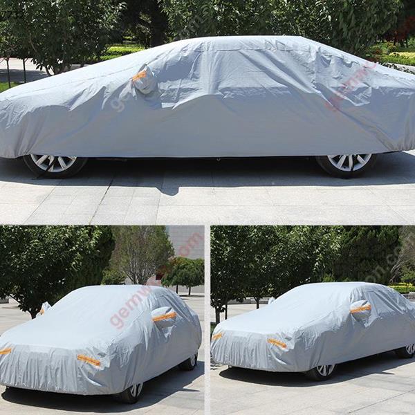Car aluminum film coat plus velvet padded car cover summer rain sunscreen-Sedan Autocar Decorations CY