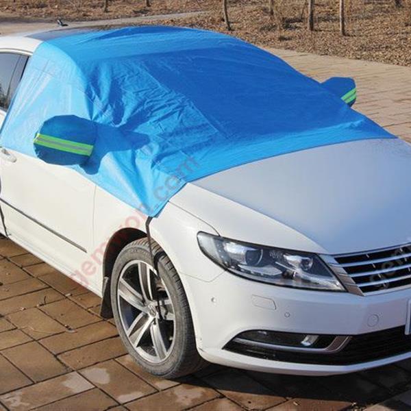 Car front windshield cover winter snow file thickening front gear sunshade snow anti-frost-blue Autocar Decorations CY