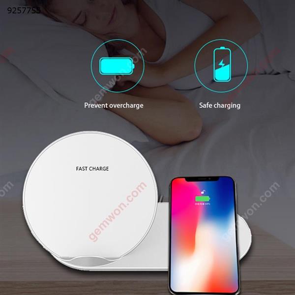 Multi-function 2-in-1 wireless charger for iPhone 8 / iPhone 8 Plus / iPhone X / XR / Xs / XsMax / Samsung S9 / S9 Plus / S8 / S8Plus / S7 / S7 Edge / S6 Edge / HUAWEI Mate 20 RS / Mate 20 Pro Charger & Data Cable N26-3