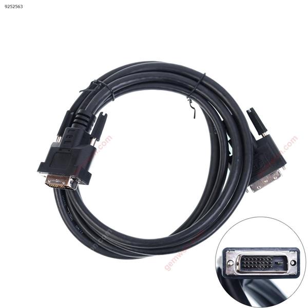 1.8M DVI Male (24+1 pin) To DVI Male (24+1 pin) Cable,Black Audio & Video Converter N/A