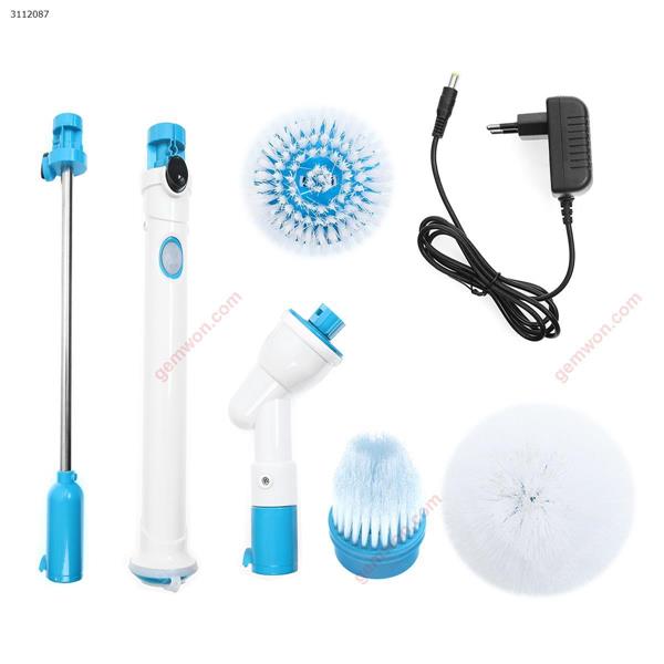Hurricane Brush Mop Scrubber Bathtub Tiles Rechargeable Home Handheld Floor Cleaner Brush Cordless，EU Makeup Brushes & Tools  N/A