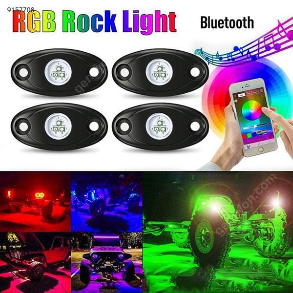 One drag four RGB chassis lights car LED atmosphere lights RGB modified car bottom light ship deck light Auto Replacement Parts RMG-T4