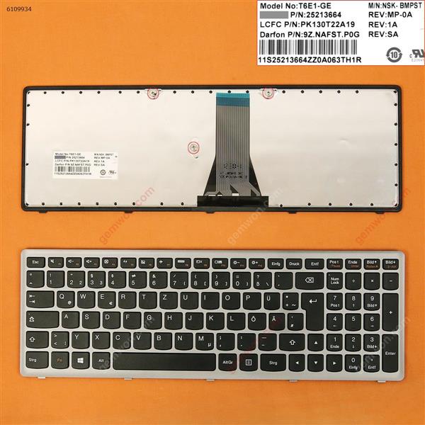 LENOVO G500S S500 flex 15 SILVER FRAME BLACK (For Win8) GR 9Z.NAFST.P0G Laptop Keyboard (OEM-B)