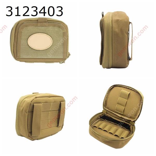 Outdoor waterproof multi-function tactical pocket sundries bag mobile phone bag outdoor hunting accessories small bag (khaki) Outdoor backpack WD-XN