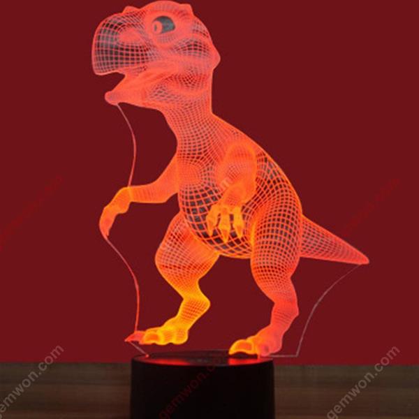 Dinosaur Colorful 3D Night Light USB Interface Creative Visual Light Touch Art Light Decorative light WD-XN