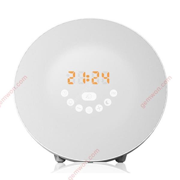Sunrise alarm clock, digital clock, wake-up light 6 natural sound, FM radio touch control Home Decoration WD-XN