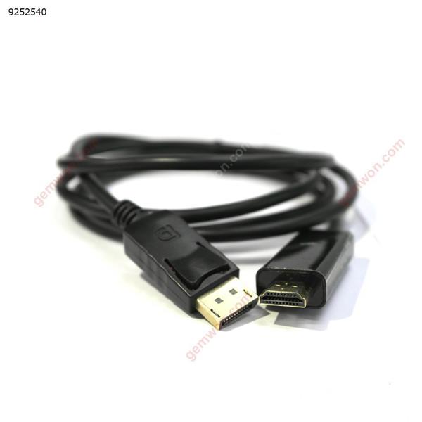 1.8M Displayport Male To HDMI Male Cable, Black Audio & Video Converter N/A