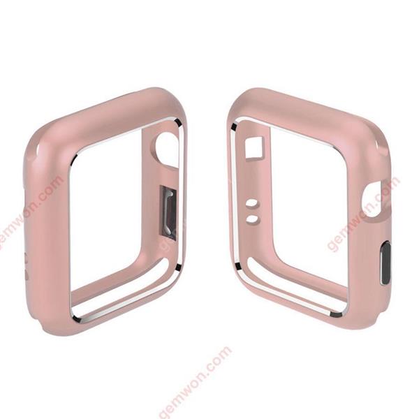44MM  Aluminum magnetic metal Protector Cover  for iWatch Cover case metal frame，rose gold Case 44MM Magnetic watch case