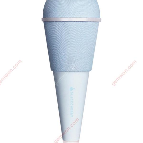 INS cute cone black cherry ice cream microphone anchor live mobile phone microphone，blue microphone BLACKCHERRY M1