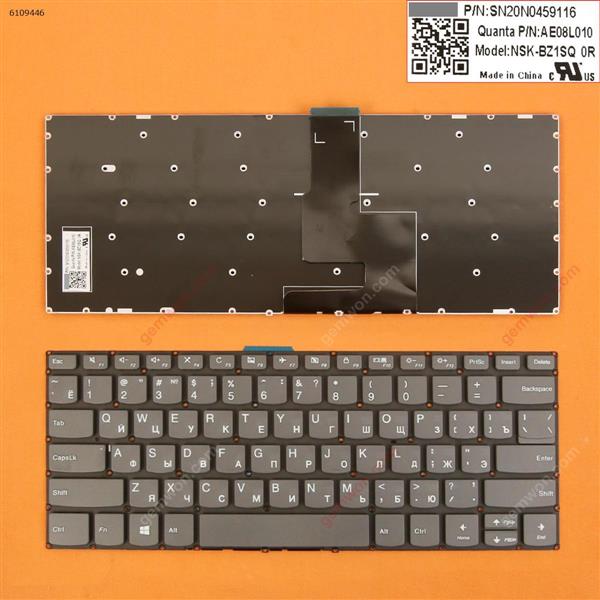 Lenovo IdeaPad 330-14ikb  GRAY win8(Without FRAME) RU N/A Laptop Keyboard (OEM-B)