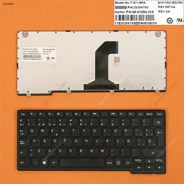 LENOVO YOGA 11 BLACK FRAME BLACK(For Win8) SP N/A Laptop Keyboard (OEM-B)