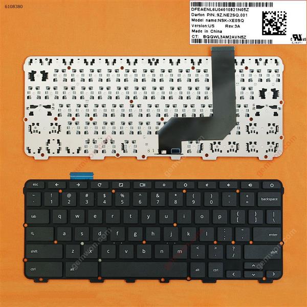 HP Pavilion Chromebook 11 G5 BLACK US 9Z.NE2SQ.001 Laptop Keyboard (OEM-B)