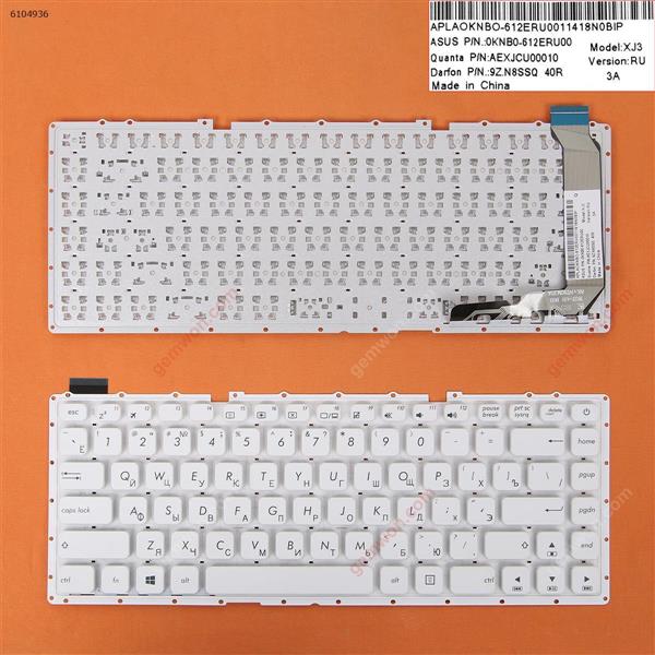 Asus X441 X441SA X441SC X441UA White win8(Without FRAME) RU N/A Laptop Keyboard (OEM-B)