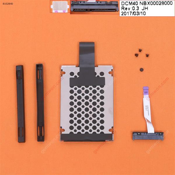 Hard Drive Disk Tray HDD Caddy & Connector Cable For HP Pavilion 14-BF TPN-C131 14-BF111TX 14-BF040TX Cover NBX00028000
