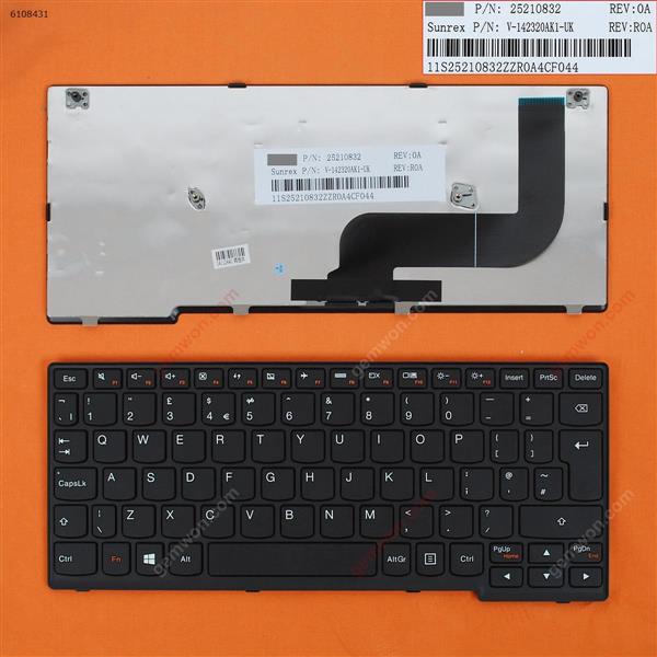 LENOVO YOGA 11S BLACK FRAME BLACK(For Win8) UK N/A Laptop Keyboard (OEM-B)