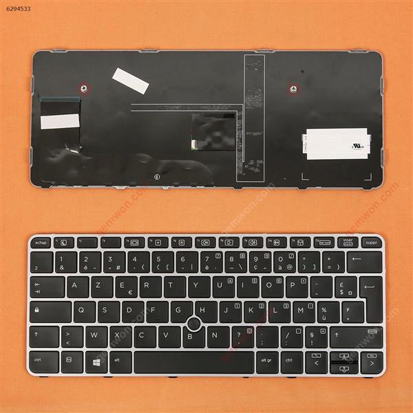 HP EliteBook 820 G3 SILVER FRAME BLACK (with point,Win8) FR 6037B0113005 Laptop Keyboard (OEM-A)