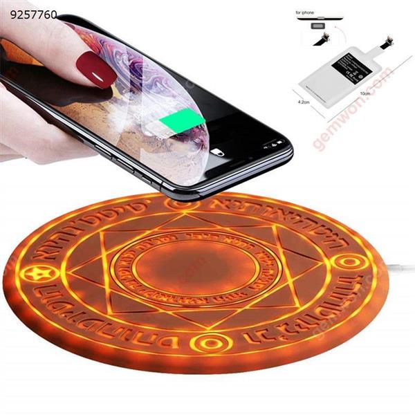 Magic Array Wireless Charger, Ultra Slim Wireless Charger for iPhone 8 / iPhone 8 Plus/iPhone X/XR / Xs/XsMax/ Samsung S9 / S9 Plus/ S8 / S8Plus / S7 / S7 Edge / S6 Edge HUAWEI Mate 20 RS/ Mate 20 Pro and More+ QI Wireless Receiver IPhone Charger & Data Cable MOFA-001