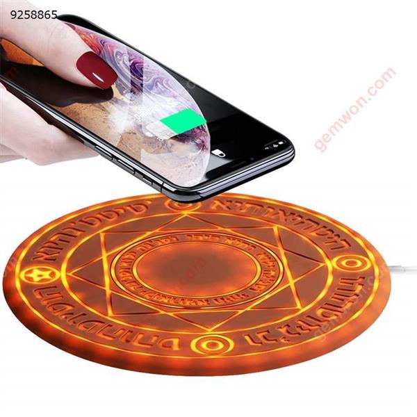 Fast Wireless Charger, Magic Array Universal Qi Wireless Charging Pad Ultra Slim Compatible for iPhone Xs Max/XR/XS/X/8/8 Plus/Samsung S9/S9 /S8/S8 /S7/S7 Edge/S6 Edge More Charger & Data Cable ZWD1