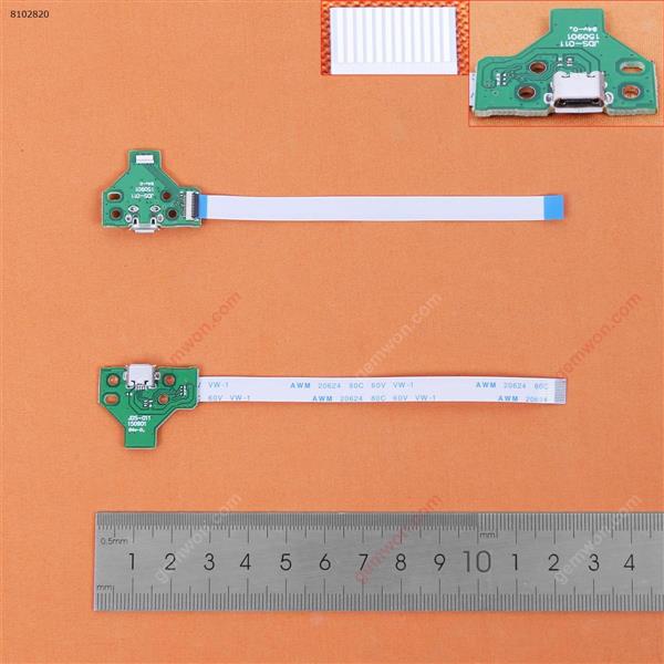 USB Charging Port Socket Board Charger Board JDS-011 With 12 Pin Flex Ribbon Cable For PS4 Controller Board Board JDS-011