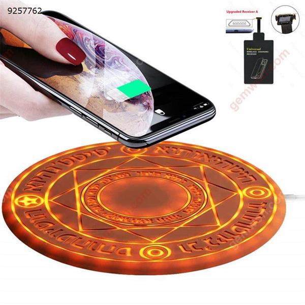 Magic Array Wireless Charger, Ultra Slim Wireless Charger for iPhone 8 / iPhone 8 Plus/iPhone X/XR / Xs/XsMax/ Samsung S9 / S9 Plus/ S8 / S8Plus / S7 / S7 Edge / S6 Edge HUAWEI Mate 20 RS/ Mate 20 Pro and More+ Micro USB  Wireless Charging Receiver Adapter Charger & Data Cable mofa-001