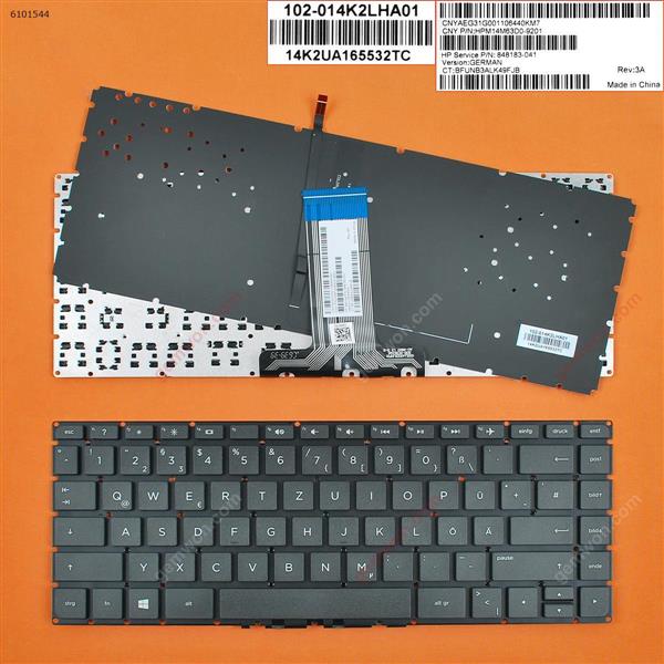 hp Pavilion 14-ab BLACK (backlit,Without FRAME,Win8) GR 848483-041        SOE-NCB1346 Laptop Keyboard (OEM-B)
