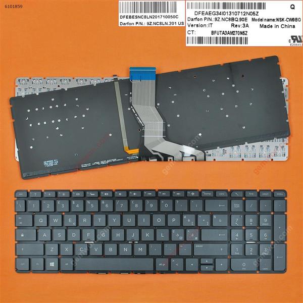 HP Pavilion 15-AB BLACK (Backlit,Without FRAME,Win8) IT 9Z.NC8BQ.90E Laptop Keyboard (OEM-B)
