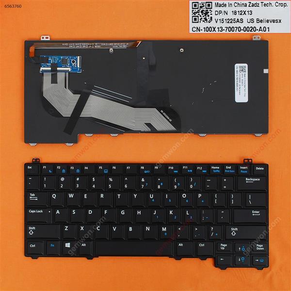 DELL Latitude E5440 BLACK (Without Point stick,Backlit,Win8) US N/A Laptop Keyboard (OEM-B)